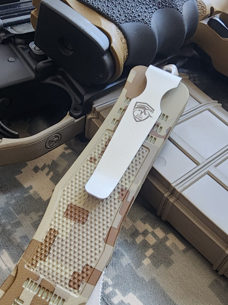 Venom 4TR Ultra ELITE OTF Knife - Digital Camo (Satin Tanto Par Ser 3.4")